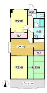 グリーンガーデン広畑【1C号室】の間取り