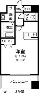 アンナマリー大喜【8階】の間取り