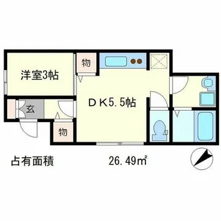 OHANA【1階】の間取り