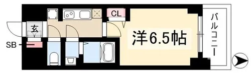 プレサンス広小路通今池【0310号室】の間取り