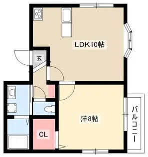 カーサ小幡緑地【2階】の間取り