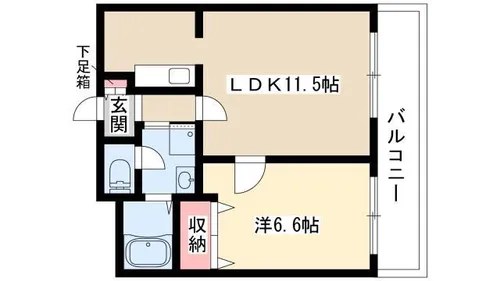 コンラッド【102号室】の間取り