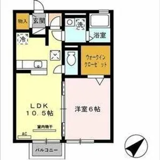 宝珠 A【1階】の間取り