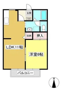 ビーライン青山C【201号室】の間取り