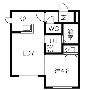 フォートレス真駒内【3階】の間取り