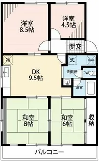 第2三浦ハイツ【A-4号室】の間取り
