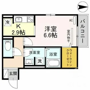 セジュール・ユイット西岩田【2階】の間取り