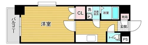 リファレンス門司駅前【504号室】の間取り