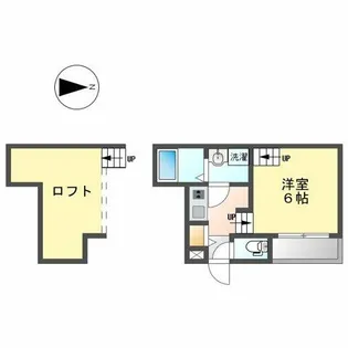 イデアーレ尼ケ坂【102号室】の間取り