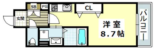 フェリーズ茨木【10階】の間取り