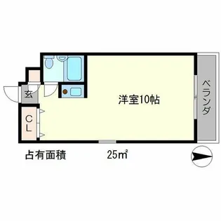 川端ハイツ【2階】の間取り