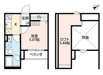 大阪府堺市堺区文珠橋通【アパート】の間取り