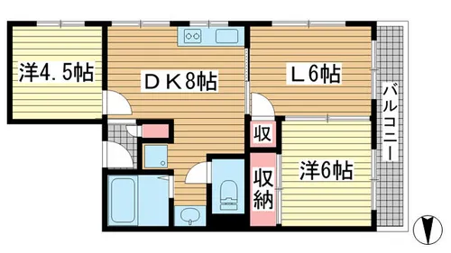 シャトレイユ【501号室】の間取り