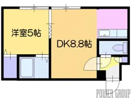 文京台コーポレーションV【1階】の間取り