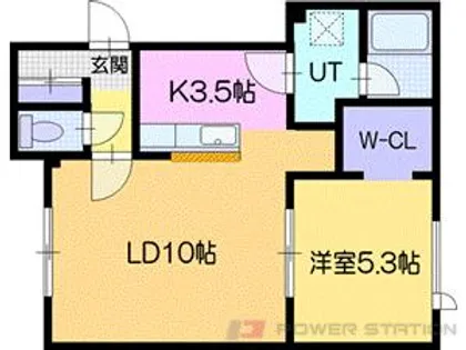 フレバンス【1階】の間取り