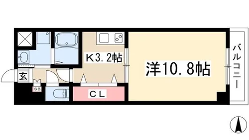 音羽壱番館SAKAE【602号室】の間取り