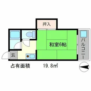ハイツ錦【2階】の間取り