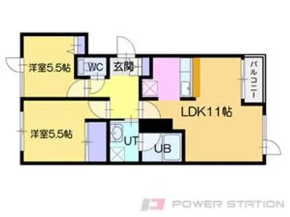 ノースドリーム【2階】の間取り
