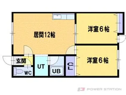 サンハイツ清水【1階】の間取り