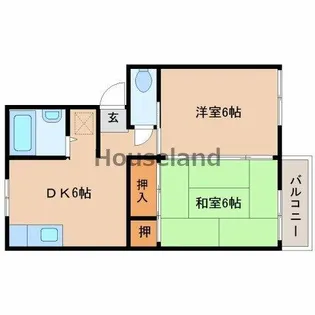 プレジール鳴神【2階】の間取り