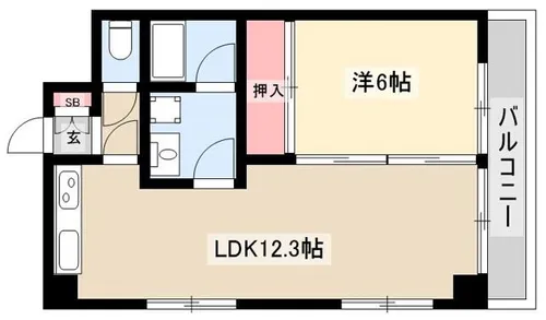 カーサ北山【2階】の間取り