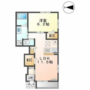 Act Dream Home Ⅱ【108号室】の間取り