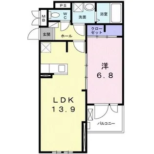 ルーセント プレイス【2階】の間取り