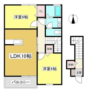 リブレアベントⅠ【2階】の間取り