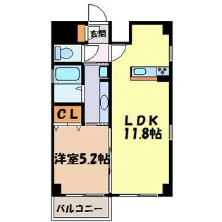 クラシタイヤー呉服町【5階】の間取り