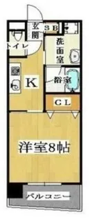 CITY SPIRE美章園(シティスパイア美章園)【1階】の間取り