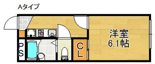 レオパレスFUTURE【2階】の間取り