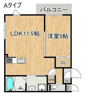 ARCA泉佐野【2階】の間取り
