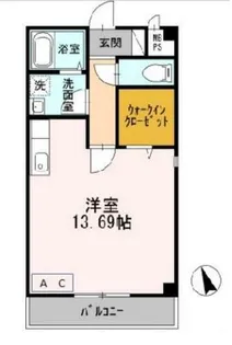 ルミナスコート安田【3階】の間取り