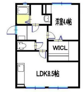 岡崎(岡崎)コーポ【4階】の間取り