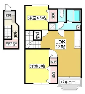 クレストール彩【2階】の間取り