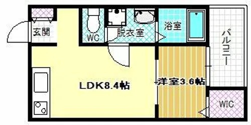 F style天美東8丁目【2階】の間取り