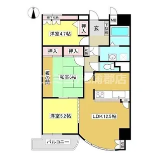 エスポワール蒲郡Ⅱ【302号室】の間取り