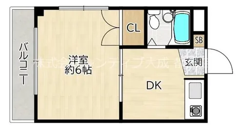 大阪府大阪市旭区中宮4丁目【マンション】の間取り
