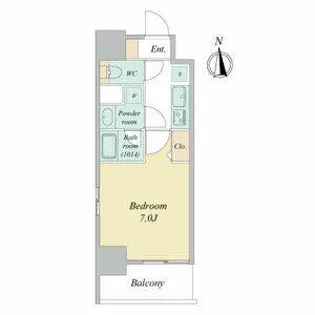 グランドゥール名駅西【8階】の間取り