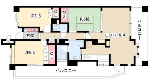グランカーサ上前津【9階】の間取り