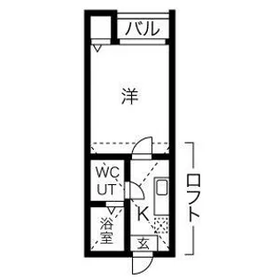 La maisom Y’s本陣【202号室】の間取り
