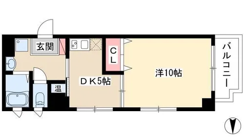 アーバンフラッツ伏見【8階】の間取り