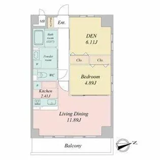 GRANDUKE 松原【0503号室】の間取り