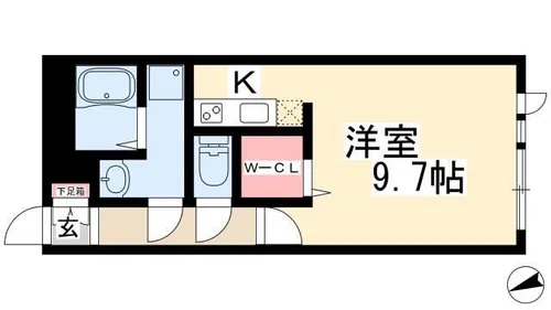Branche吹上【205号室】の間取り