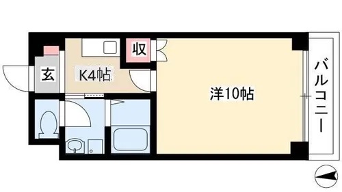 ヨコタビル・リアル【4階】の間取り