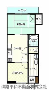 ジョイフル物部【303号室】の間取り