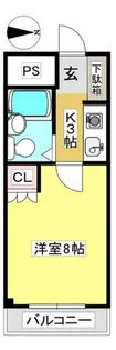 スカイエクセル御津A【403号室】の間取り