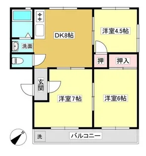 Rinascente M【202号室】の間取り