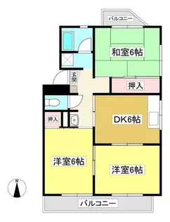 ハーバーハイツ【201号室】の間取り