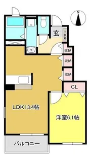 アヤソフィヤⅡ【1階】の間取り